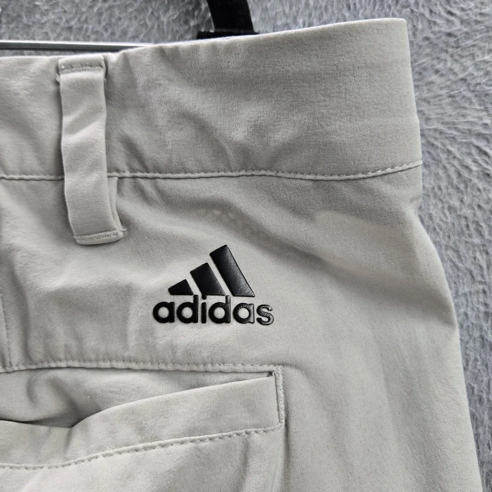 Adidas Men Activewear Pants 40X30 Gray Chino Golf Performance 29